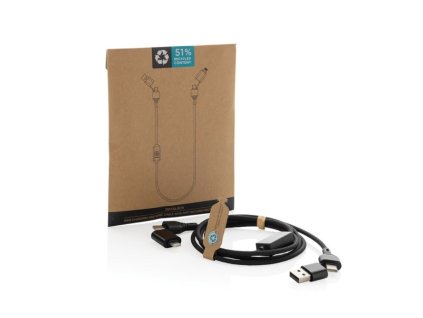 Nabíjací/dátový kábel Datalock 60W , Black (Farba Black)