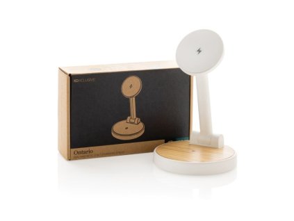 Stojanček s magnetickou bezdrôt. nabíjačkou 2v1 , white (Farba white)