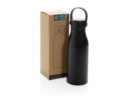 Fľaša Pluto (680 ml) z RCS hliníka , Black (Farba Silver)