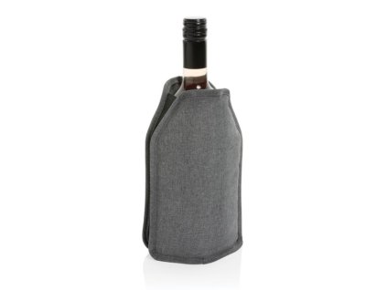 Chladiaci obal na fľaše Vino , Grey (Farba Black)
