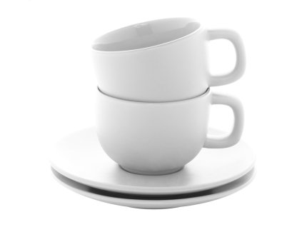 Súprava šálok na cappuccino , white (Farba white)