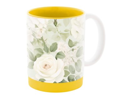 Keramický sublimačný hrnček (300 ml) , Yellow (Farba Yellow)