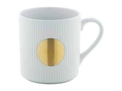 Hrnček (330 ml) so štítkom pre gravír , white (Farba white)