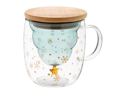 Vianočný termohrnček (200 ml) , transparent (Farba transparent)