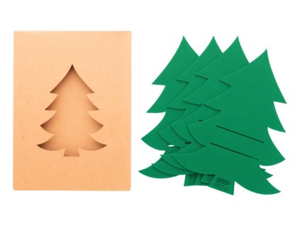 Sada vianočných držiakov na príbory RPET , Green (Farba Green)