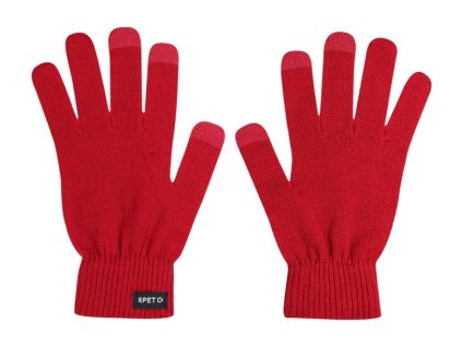 RPET dotykové rukavice , Red (Farba Red)