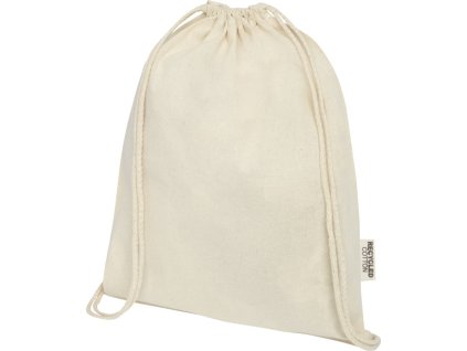Vrecúško z GRS recyklovanej bavlny (140 g/m2) , natural (Farba natural)