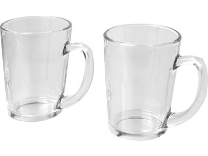 2-dielna sada hrnčekov na čaj , transparent (Farba transparent)
