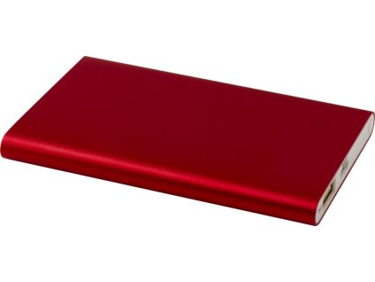 Powerbanka 4000mAh typu C z recyklovaného hliníka , Red (Farba Red)