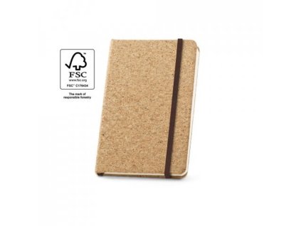 Vreckový zápisník z korku (čisté strany) , natural (Farba natural)