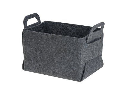 Skladací kôš z RPET plsti , Silver (Farba Silver)