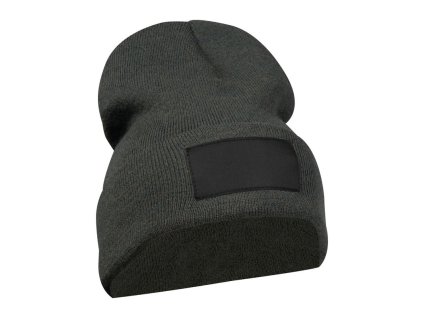 Pletená čiapka s nášivkou , Silver (Farba Silver)