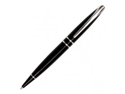 Guľôčkové pero Silver Clip , Black (Farba Black)