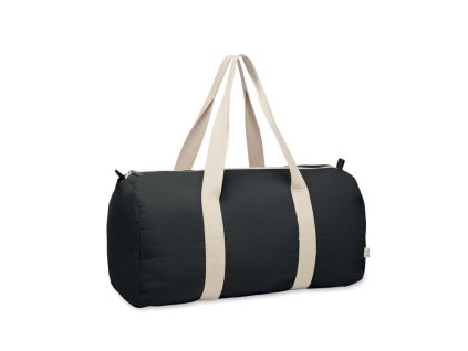 Športová taška z recyklovanej bavlny , Black (Farba Black)