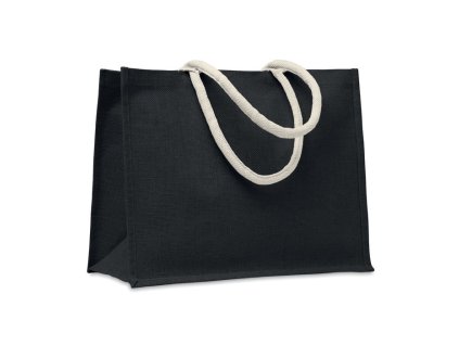 Jutová taška , Black (Farba Black)