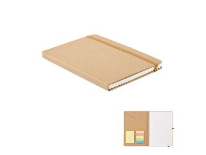 Zápisník A5 s memoblokmi , Beige (Farba Beige)