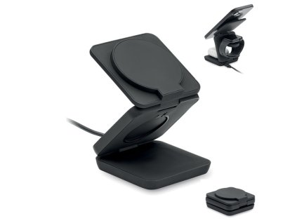 Nabíjacia stanica 3v1 , Black (Farba Black)