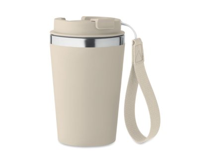 Termopohár s pútkom 350 ml , Beige (Farba Beige)