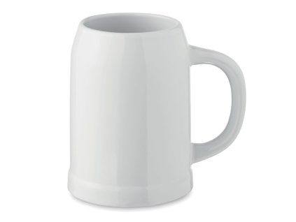 Sublimačný hrnček na pivo 500 ml , white (Farba white)