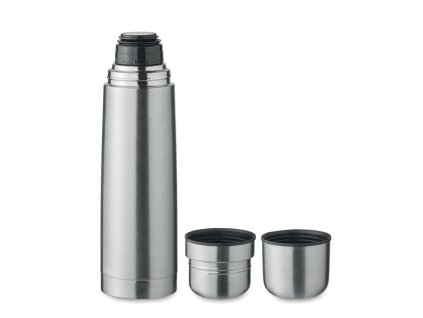 Termoska 750 ml s 2 pohármi , matt silver (Farba matt silver)