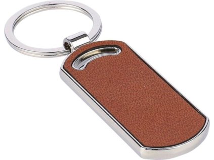 Kľúčenka z recyklovanej kože , Brown (Farba Brown)