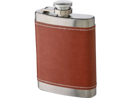 Ploskačka v koženkovom obale 100ml , Brown (Farba Brown)