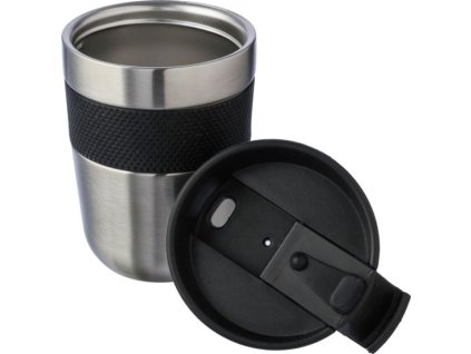 Termopohár z recyklovaného nerezu 300ml , black/silver (Farba black/silver)