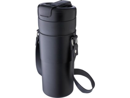 Termopohár z recyklovaného nerezu 730ml , Black (Farba Black)