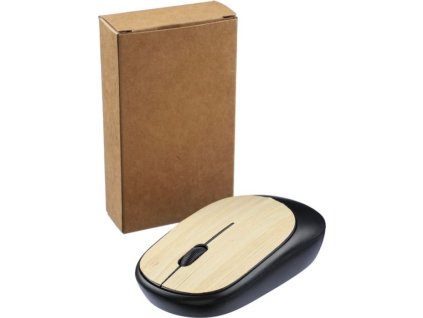 Bezdrôtová bambusová myška , Black (Farba Black)