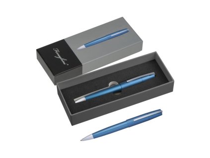 Guľôčkové pero v krabičke (čierna náplň) , Blue (Farba Blue)