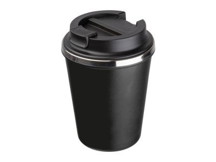 Termopohár s plastovým plášťom 350ml , Black (Farba Black)