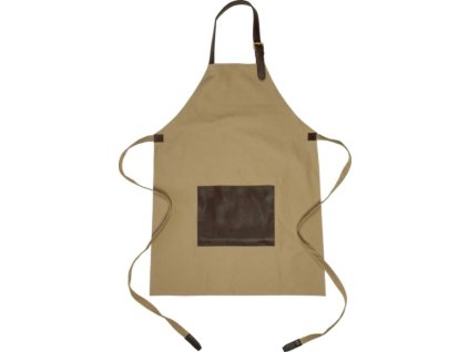 Plátená zástera 450 g/m2 , Beige (Farba Beige)