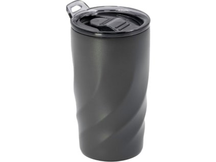 Pohár z recyklovaného nerezu a keramiky 400 ml , gun metal (Farba gun metal)