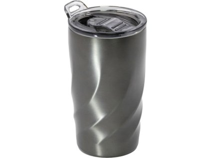Termopohár z recyklovaného nerezu 400 ml , gun metal (Farba gun metal)