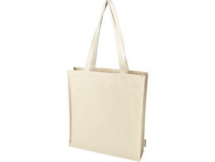 Taška z GRS recyklovanej bavlny (270 g/m2) , natural (Farba natural)