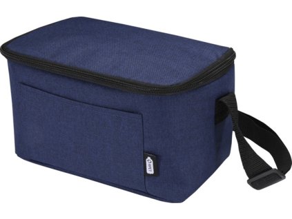 Chladiaca taška z RPET Tundra na 6 plechoviek , heather navy (Farba heather navy)