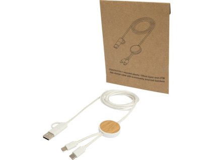 Dátový a nabíjací kábel 5v1 27W 150cm Chechia , white (Farba white)