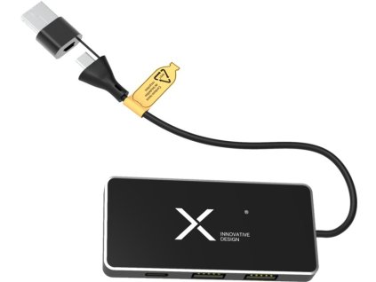USB rozbočovač 8v1 , Black (Farba Black)