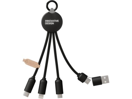 Nabíjací kábel 5v1 15W SCX.design C14 , Black (Farba Black)