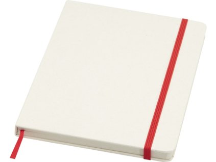 Recyklovaný zápisník A5 Bass (linajkové strany) , Red (Farba Red)