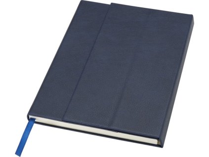 Zápisník A5 z recyklovaného plastu Marksman , Ocean blue (Farba Ocean blue)