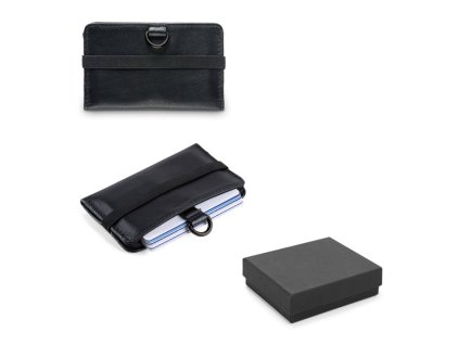 RFID peňaženka v darčekovej krabičke , Black (Farba Black)