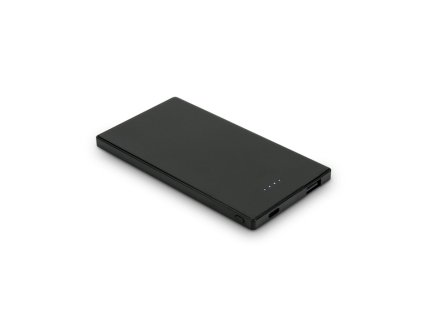 Powerbanka 5000 mAh z nerezovej ocele , Black (Farba Black)