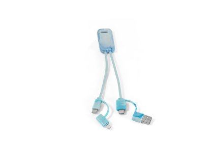 Superrýchly kábel 6v1 z RPET , mixed (Farba mixed)