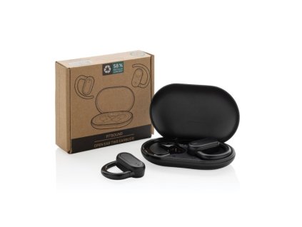 Slúchadlá TWS Fitsound z RCS plastu , Black (Farba Black)