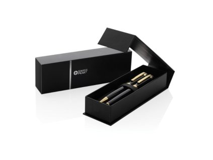 Súprava per Luca z RCS recyklovanej mosadze , Black (Farba Black)