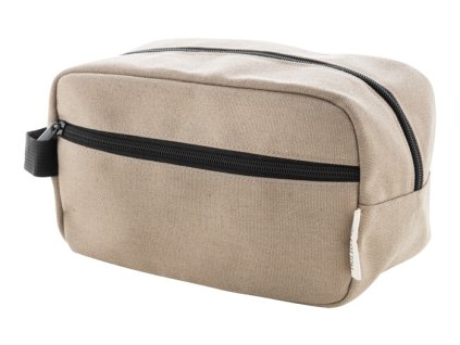 Kozmetická taška z recyklovaného plátna , natural (Farba natural)