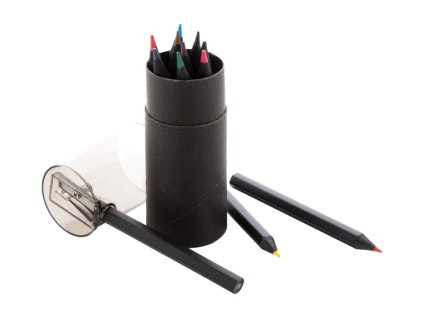 12-dielna sada farbičiek v tube , Black (Farba Black)