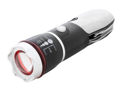 Multifunkčná baterka (9 funkcií) , Black (Farba Black)