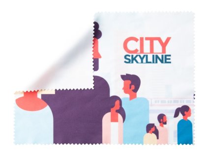 Veľká sublimačná handrička na okuliare , white (Farba white)